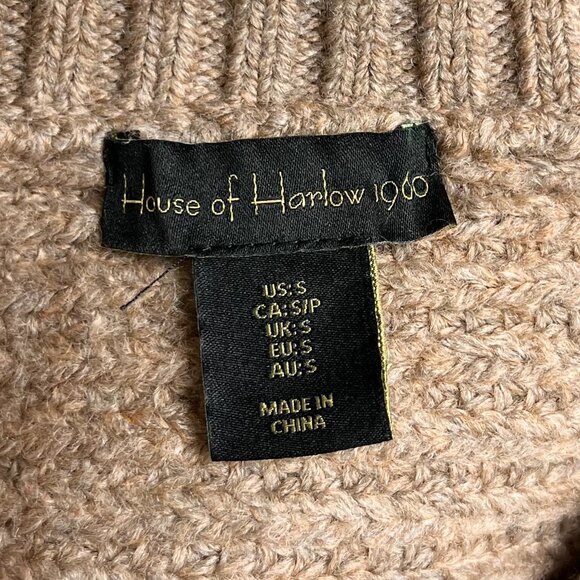 House of Harlow 1960 V Neck Pullover Sweater - sz Small - Picture 7 of 7